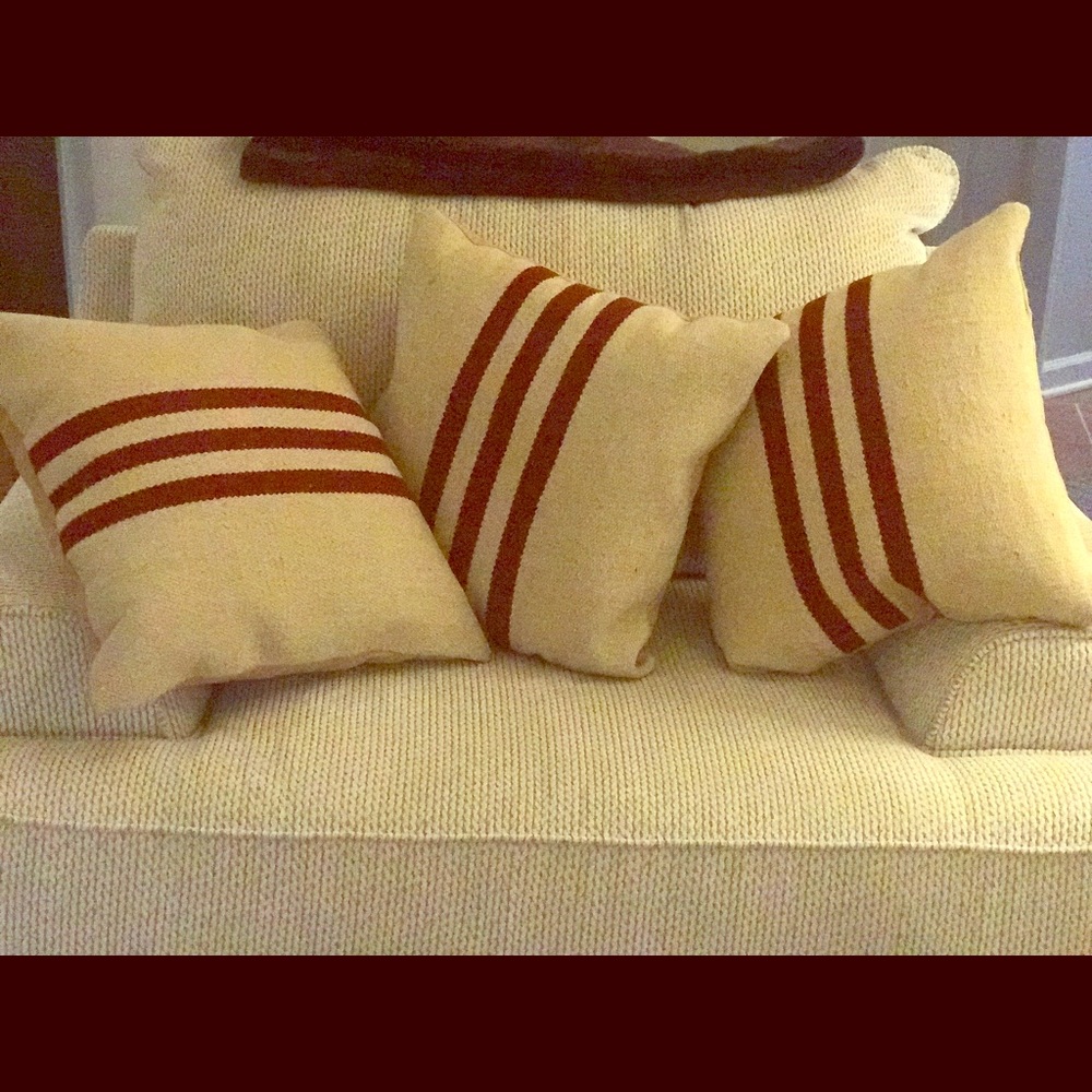 Wool pillows. Indoor/outdoor